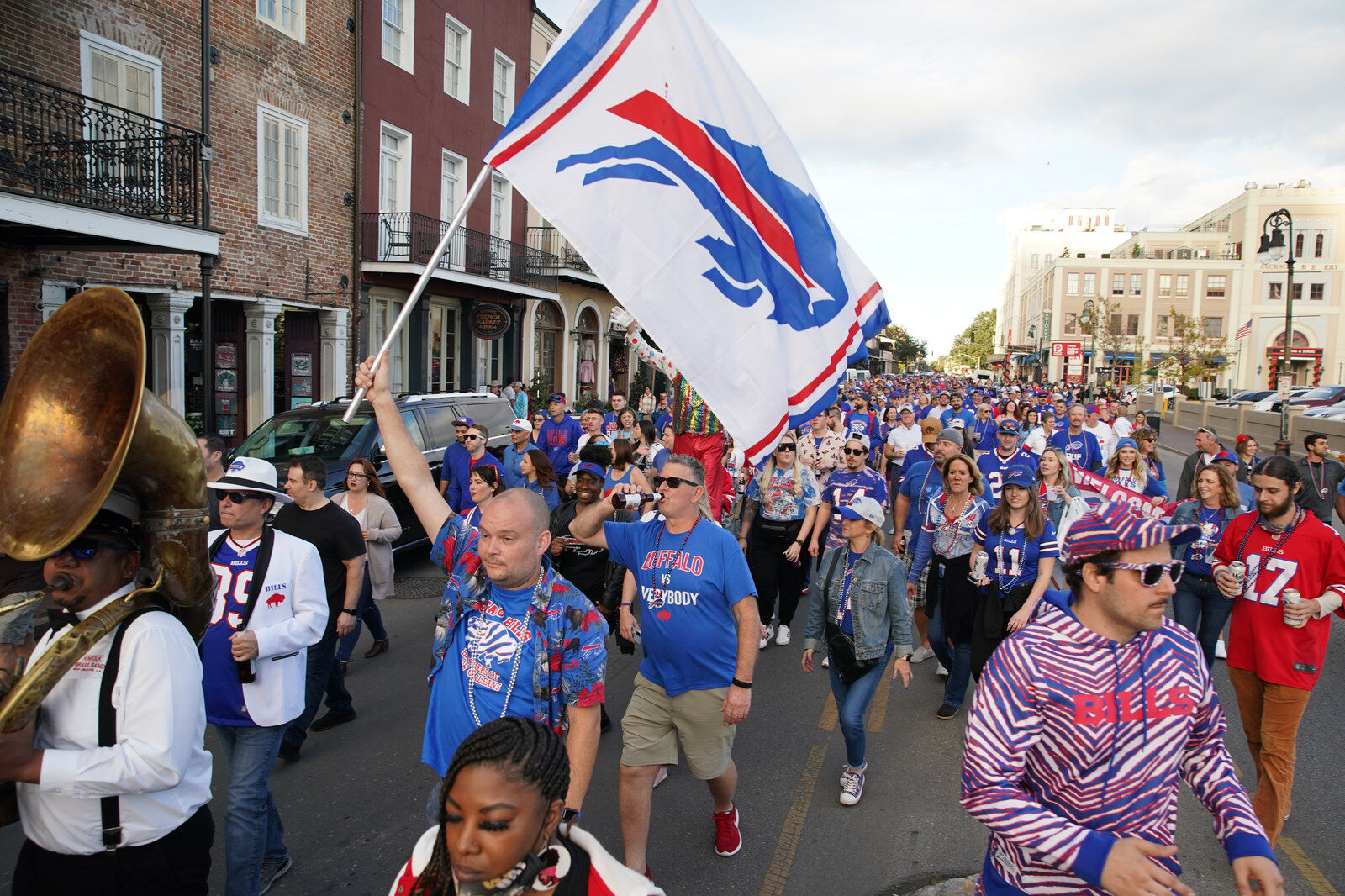 Buffalo Bills packers of NOLA Takeover Parade